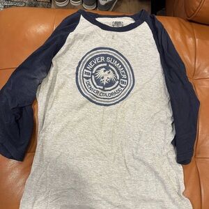 Never summer 3/4 sleeve t shirt